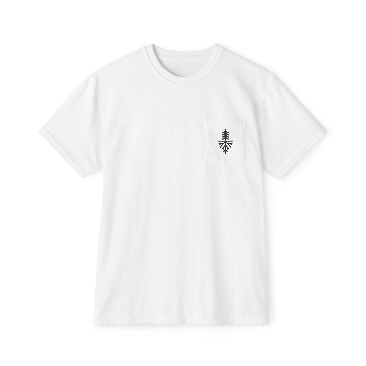 MEN NEVER SKI ALONE POCKET TEE