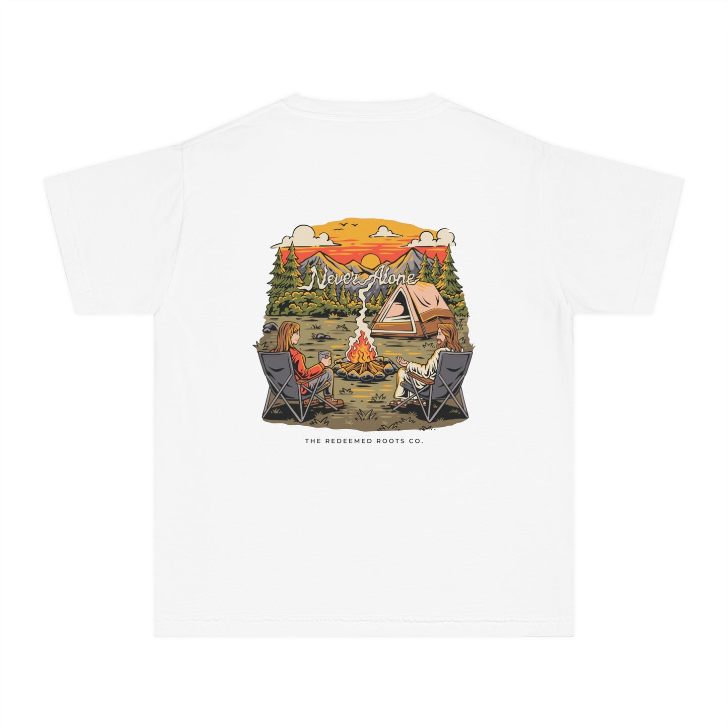 GIRLS NEVER CAMP ALONE T-SHIRT