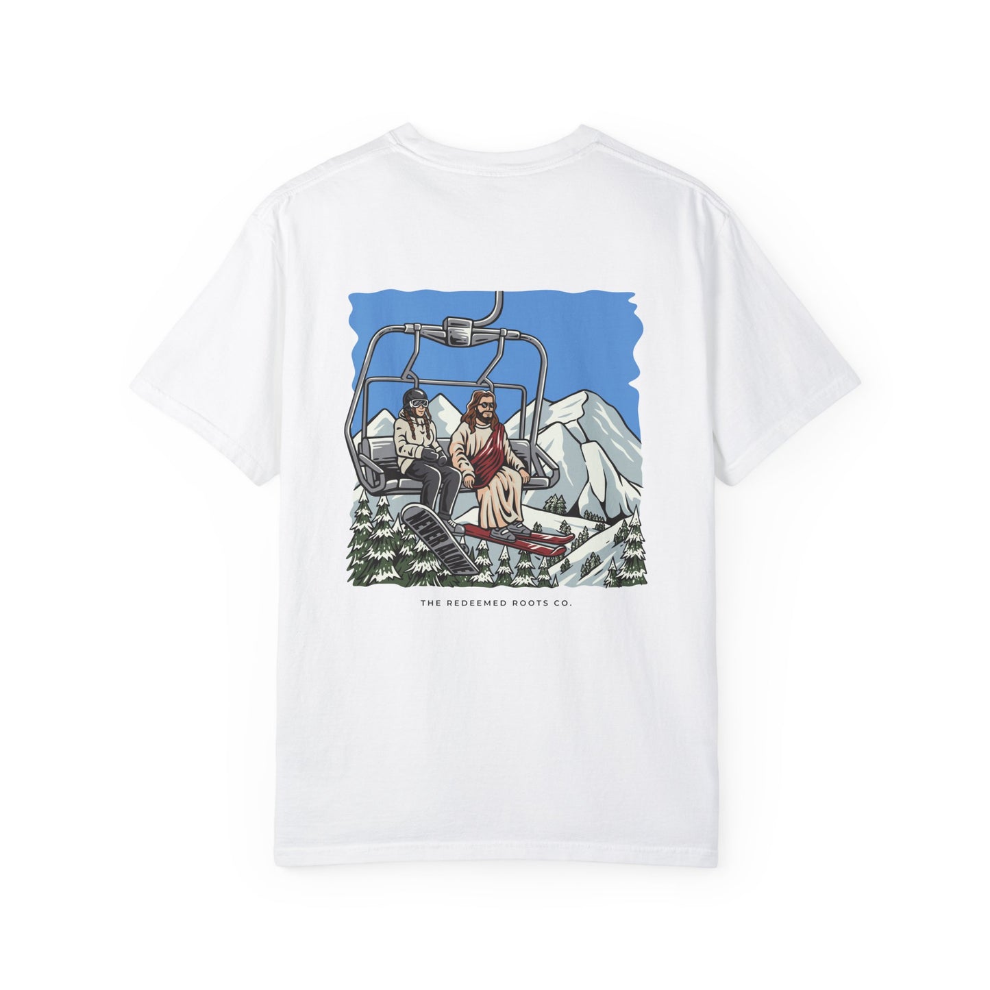 WOMEN NEVER SKI ALONE T-SHIRT