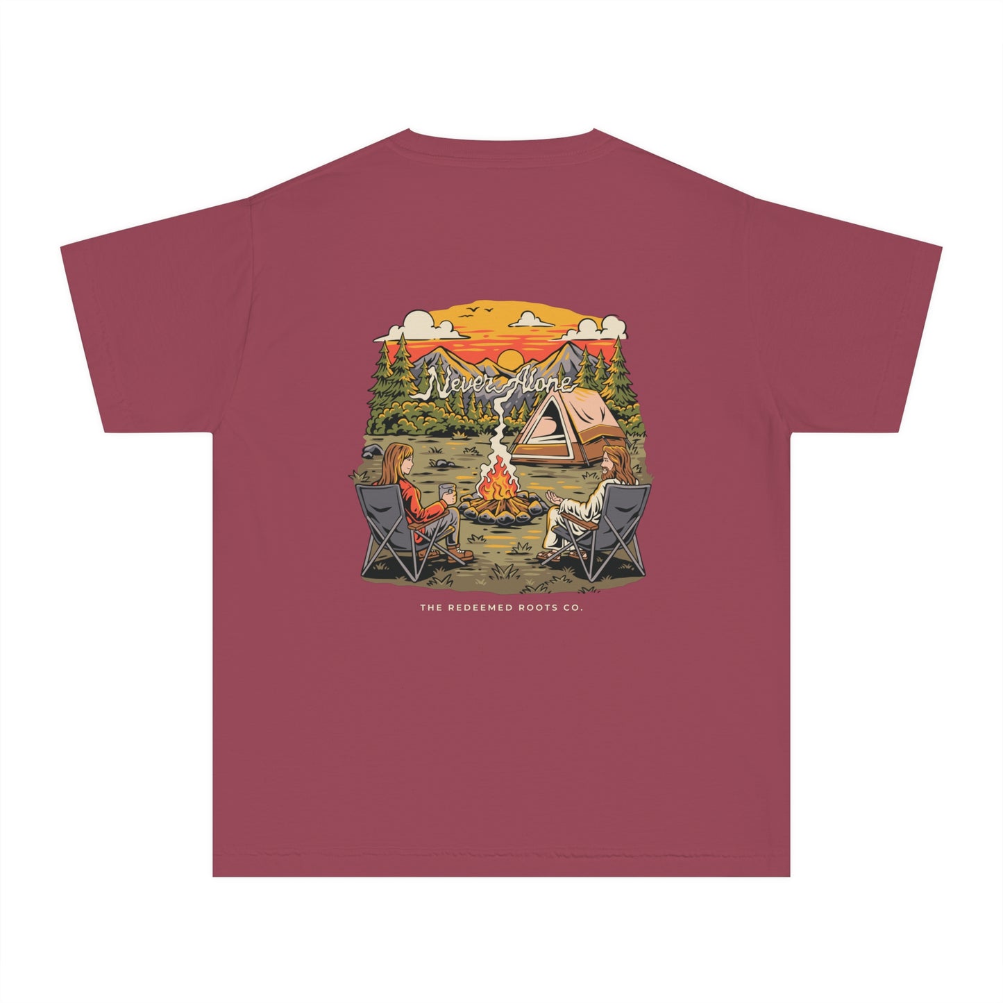 GIRLS NEVER CAMP ALONE T-SHIRT