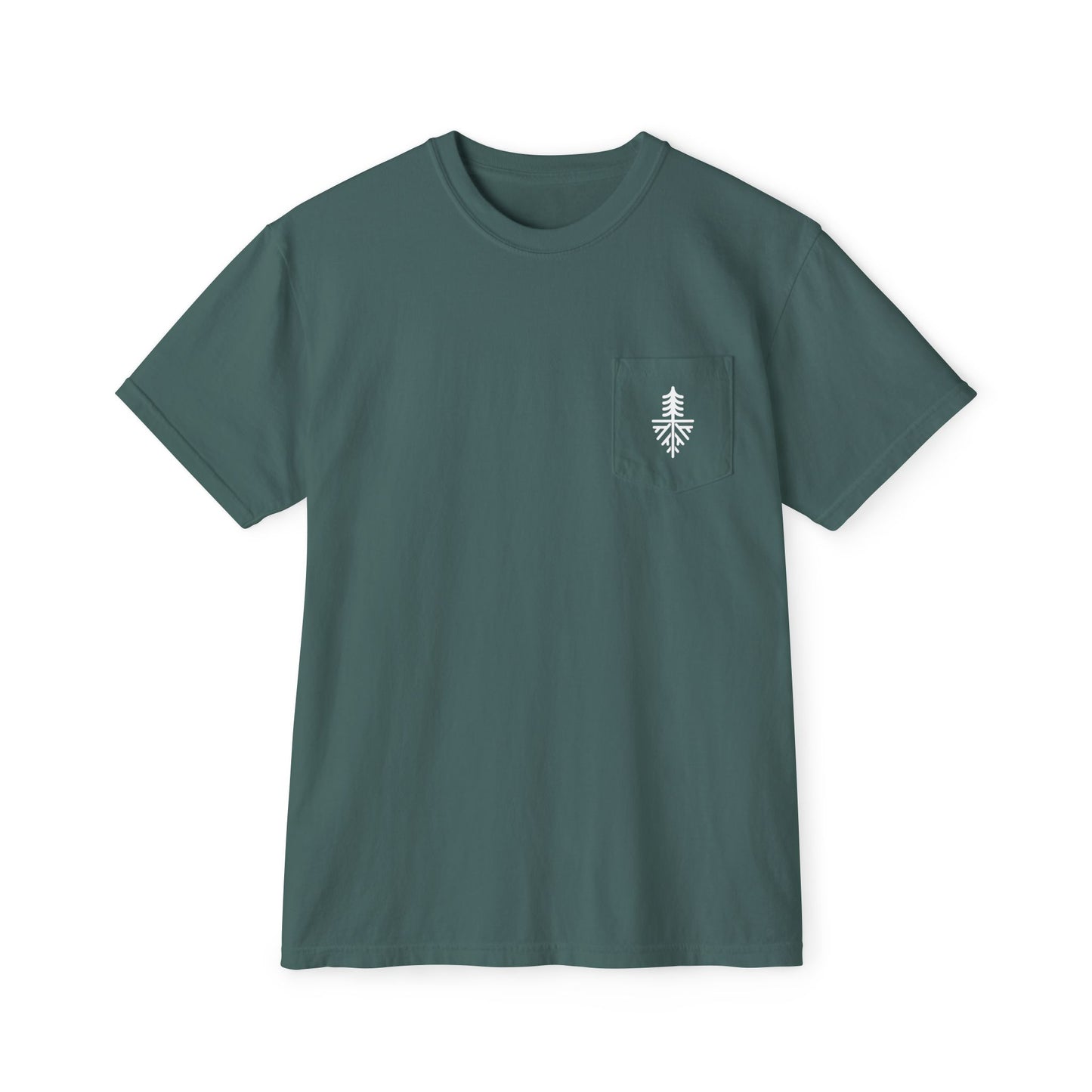 MEN NEVER SKI ALONE POCKET TEE