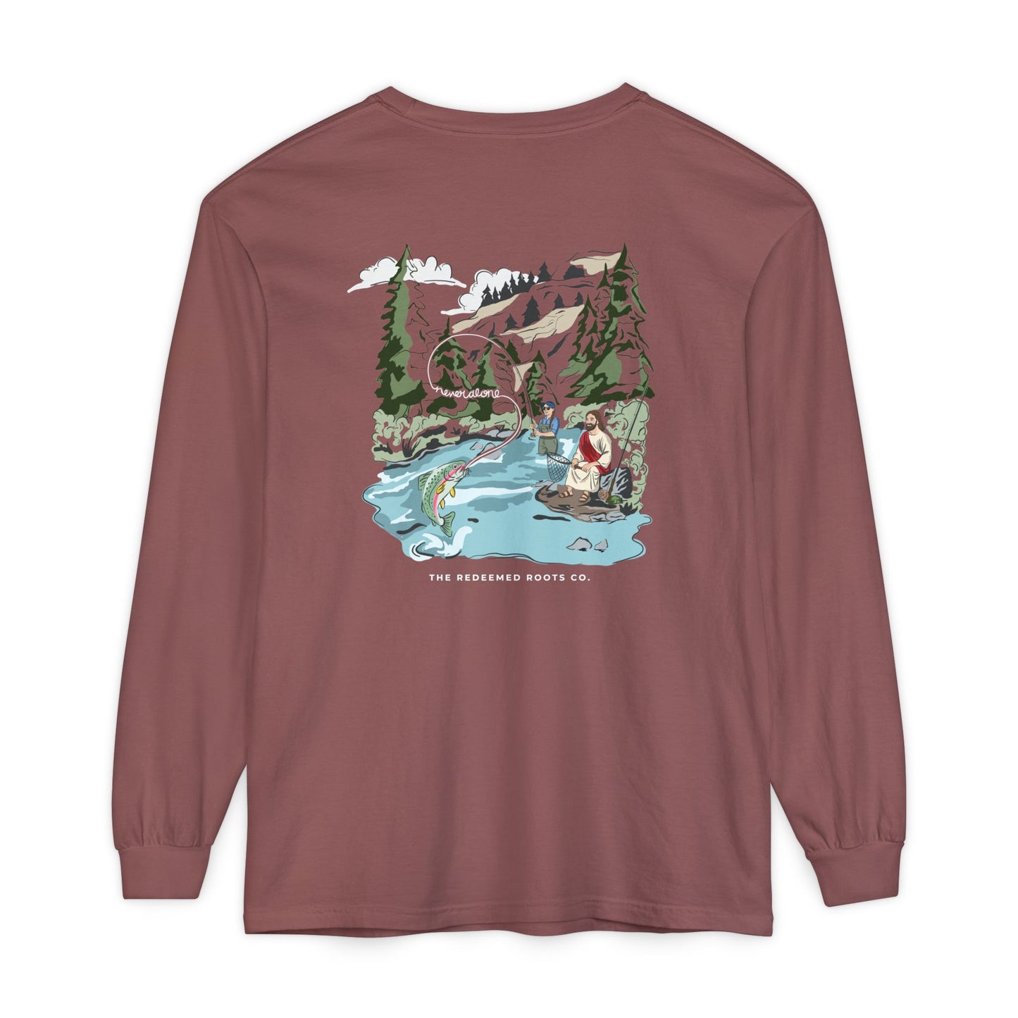 WOMEN NEVER FLY FISH ALONE LONG SLEEVE