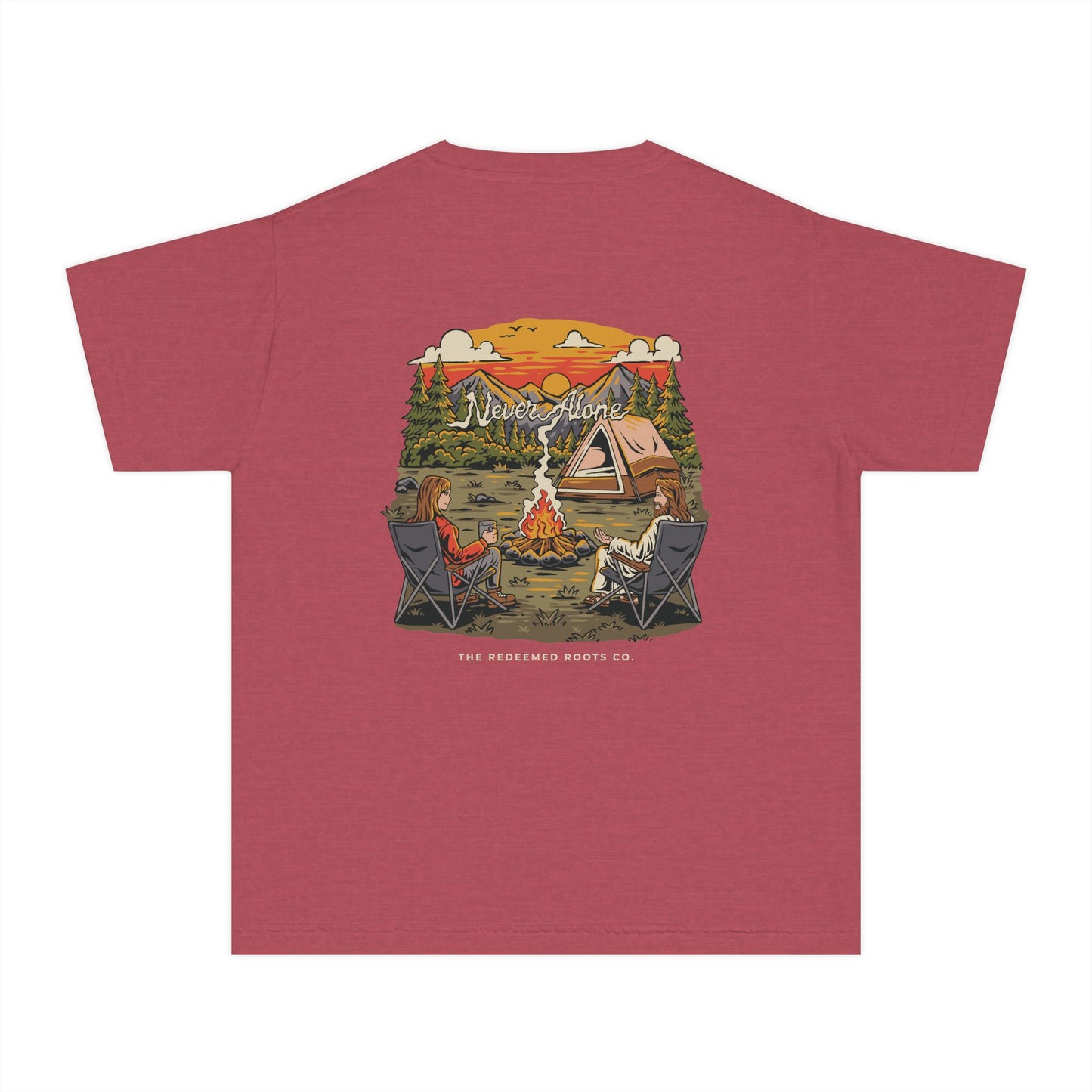 GIRLS NEVER CAMP ALONE T-SHIRT