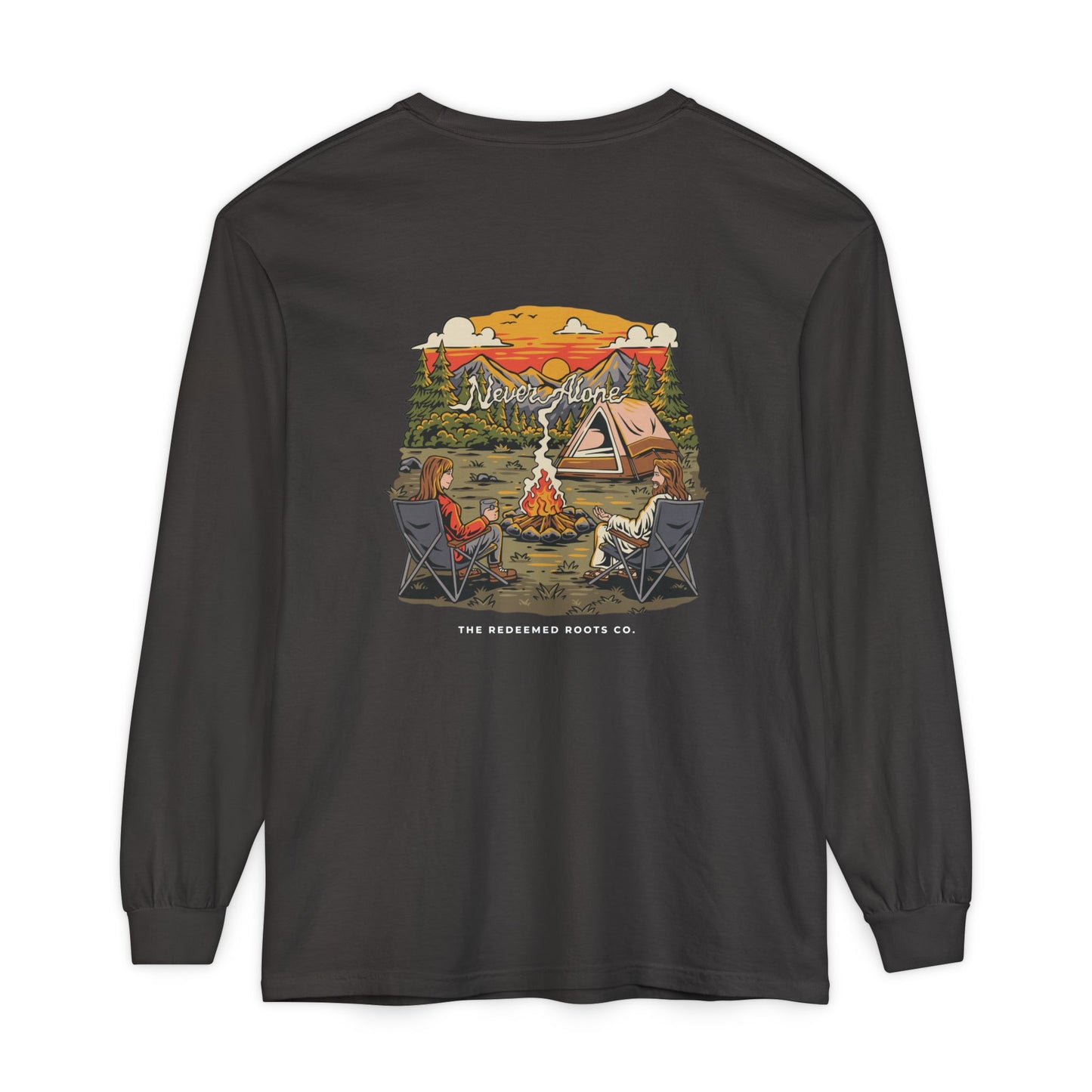 WOMEN NEVER CAMP ALONE LONG SLEEVE