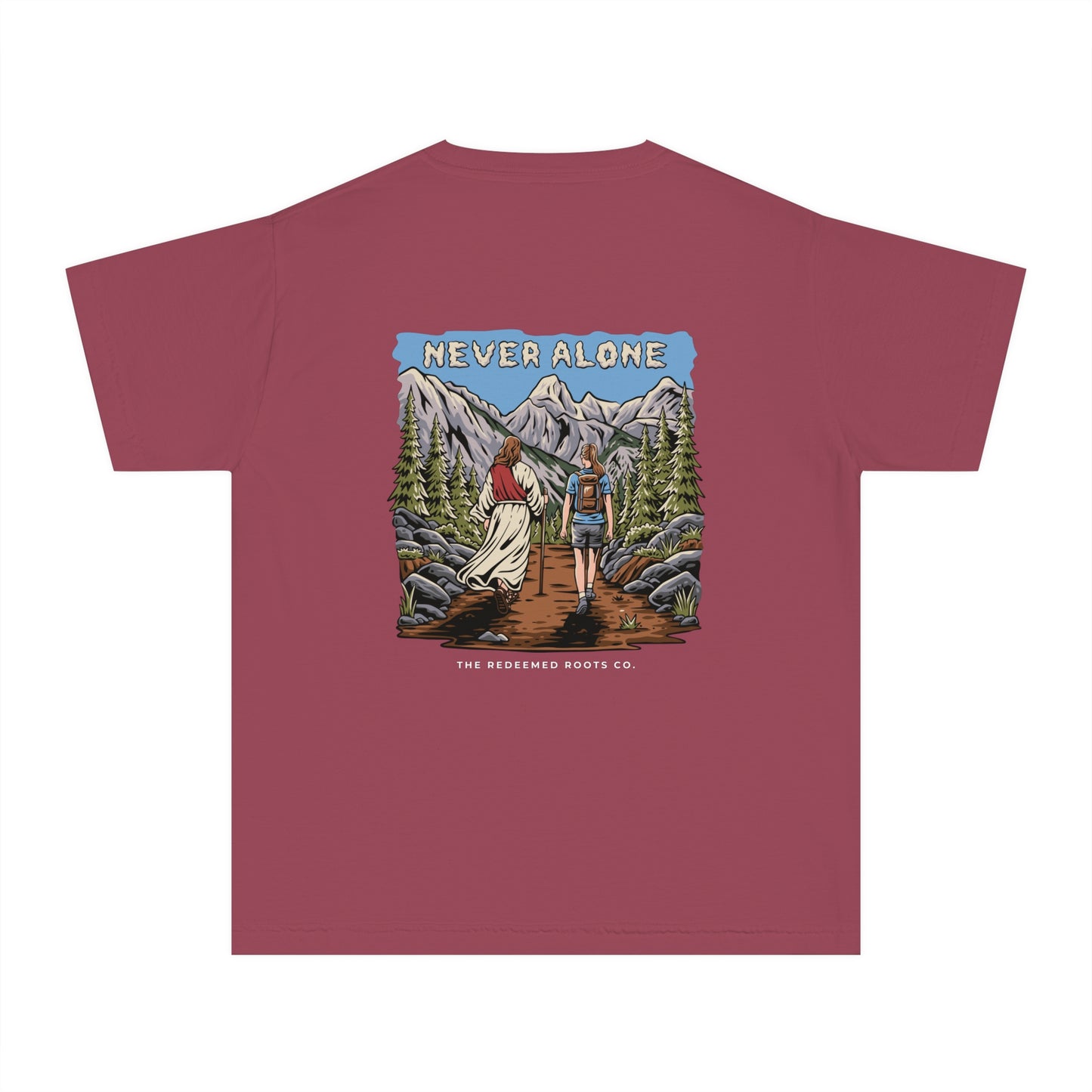 GIRLS NEVER HIKE ALONE T-SHIRT
