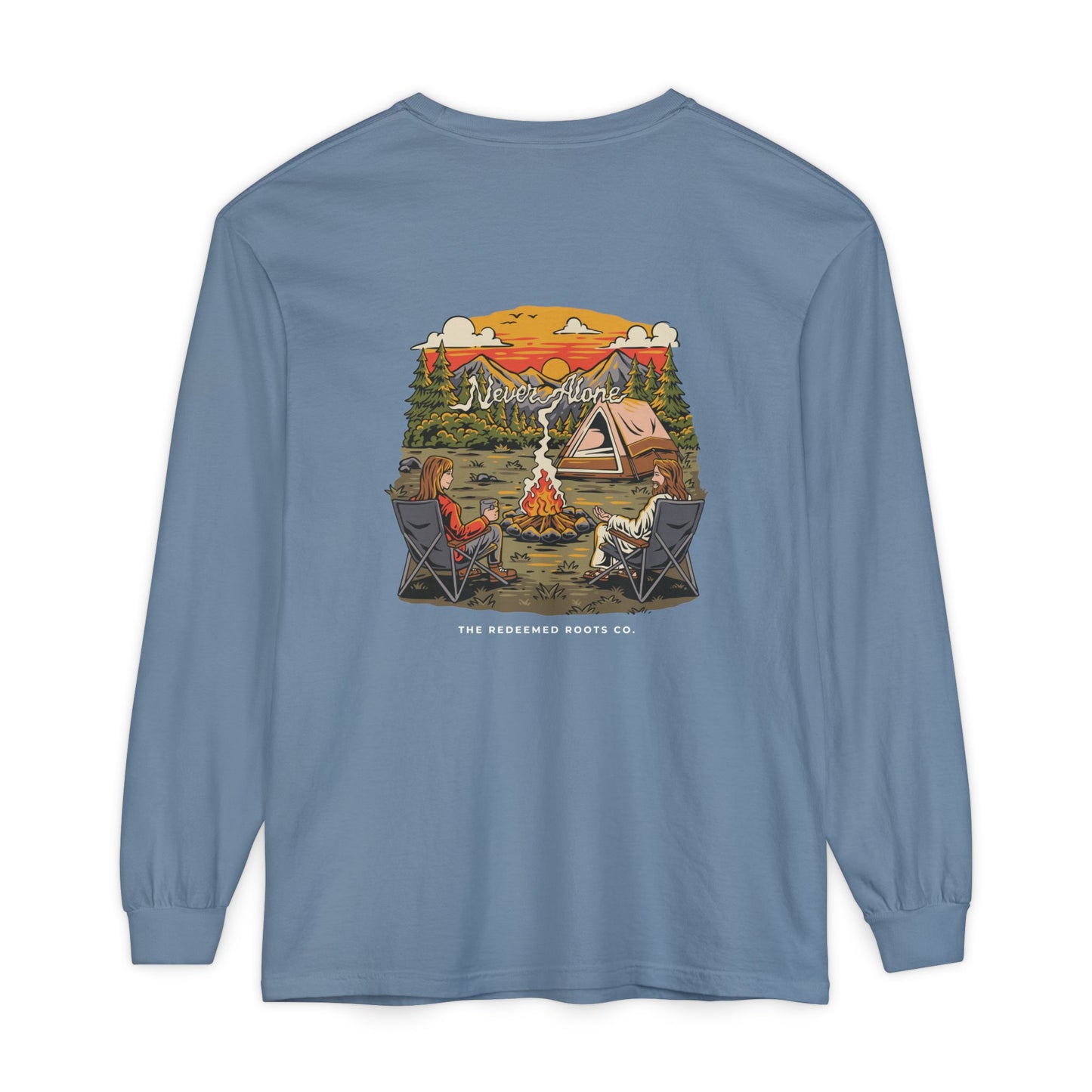 WOMEN NEVER CAMP ALONE LONG SLEEVE