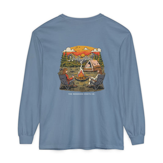 WOMEN NEVER CAMP ALONE LONG SLEEVE