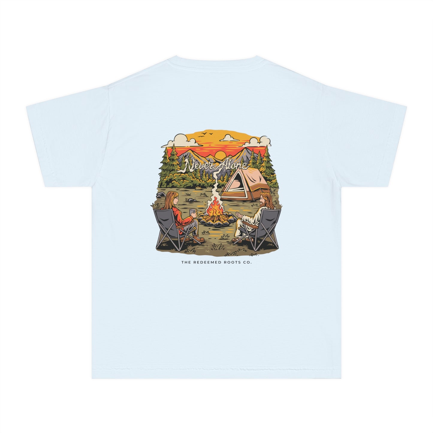 GIRLS NEVER CAMP ALONE T-SHIRT