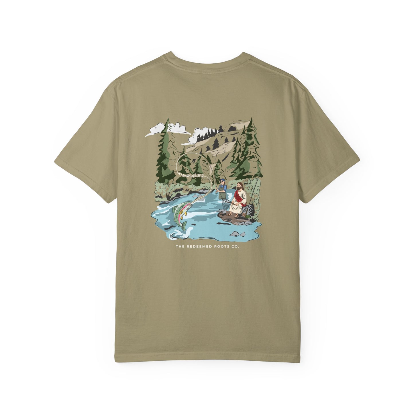 WOMEN NEVER FLY FISH ALONE TEE