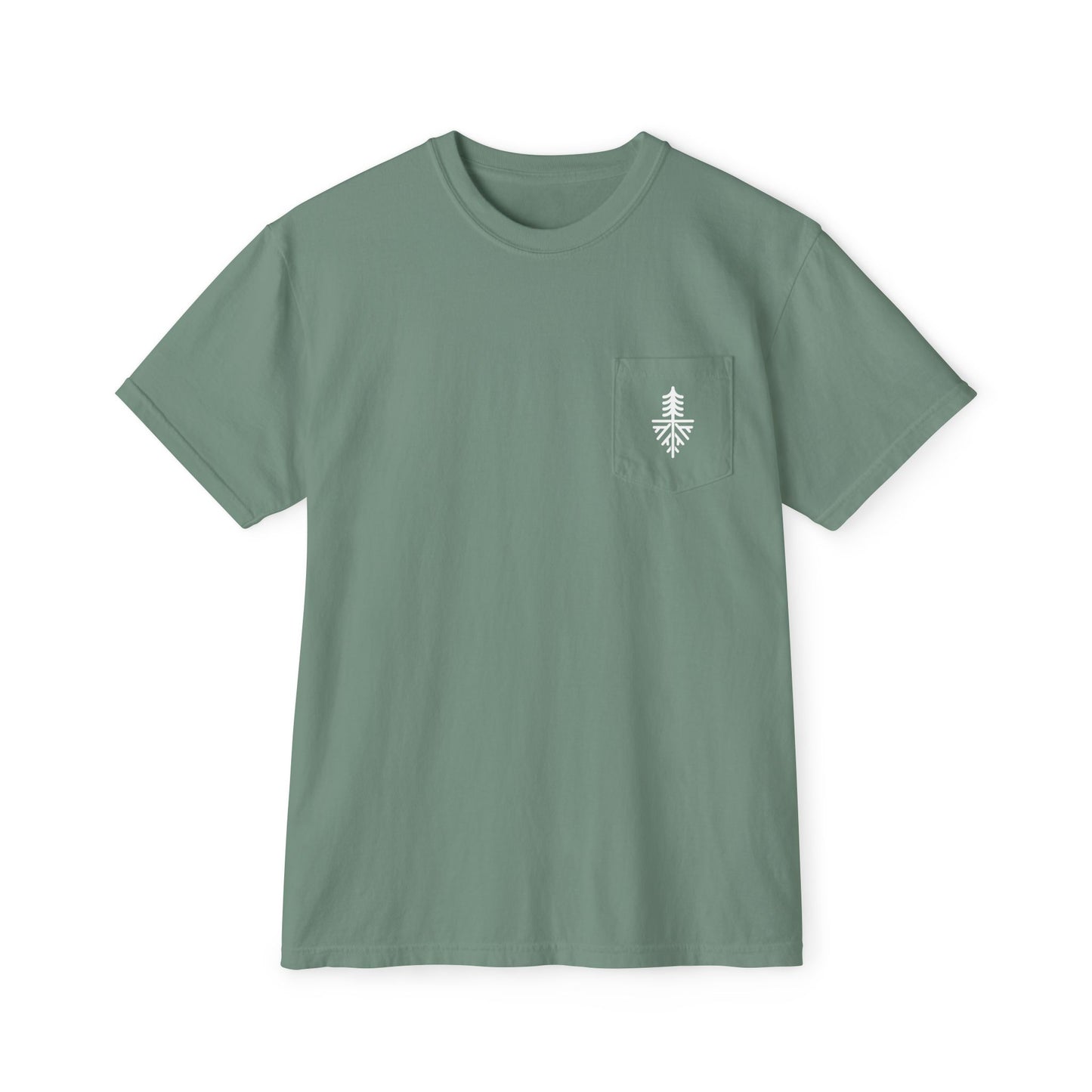 NEVER HIKE ALONE POCKET TEE