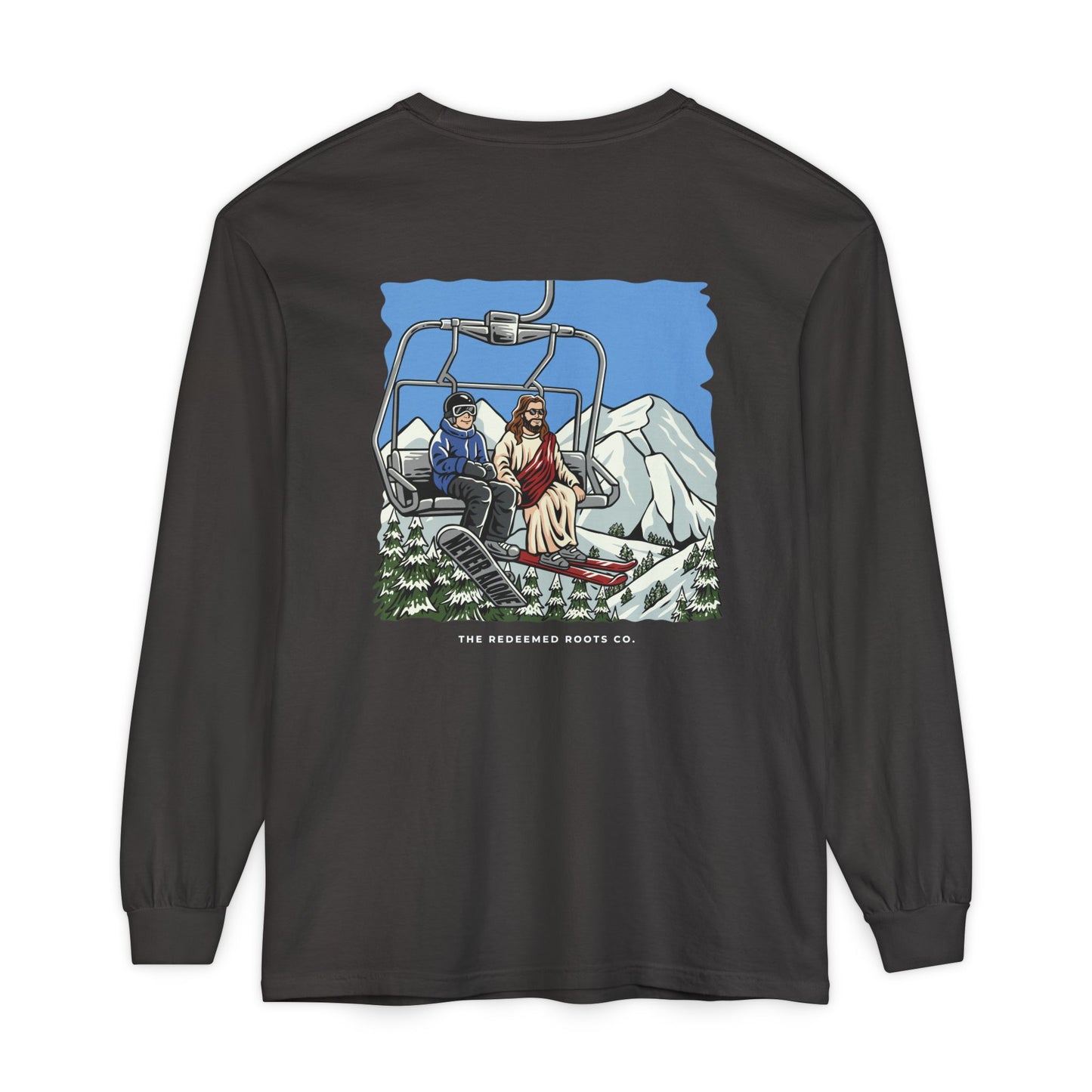 MEN NEVER SKI ALONE LONG SLEEVE