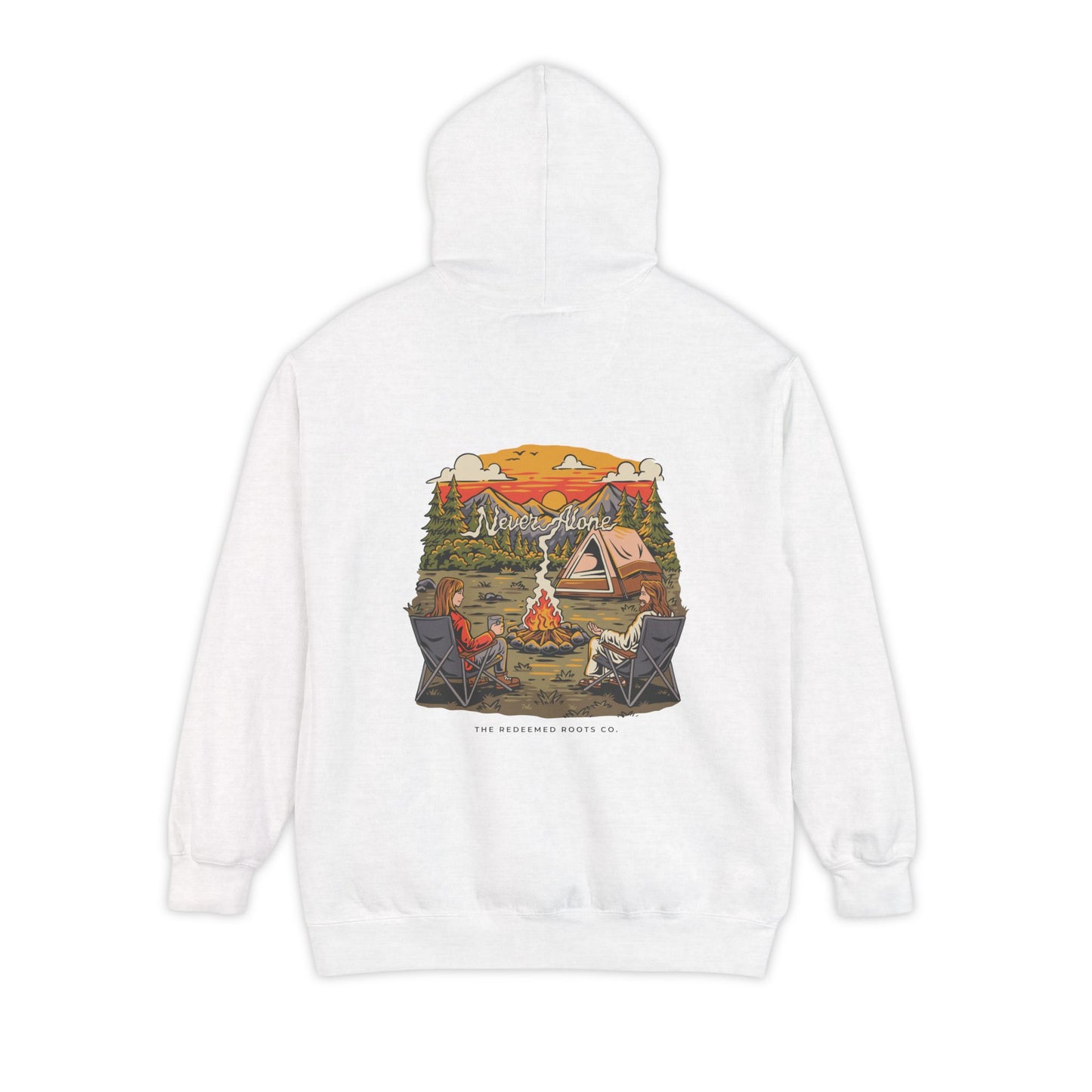WOMEN NEVER CAMP ALONE SWEATSHIRT