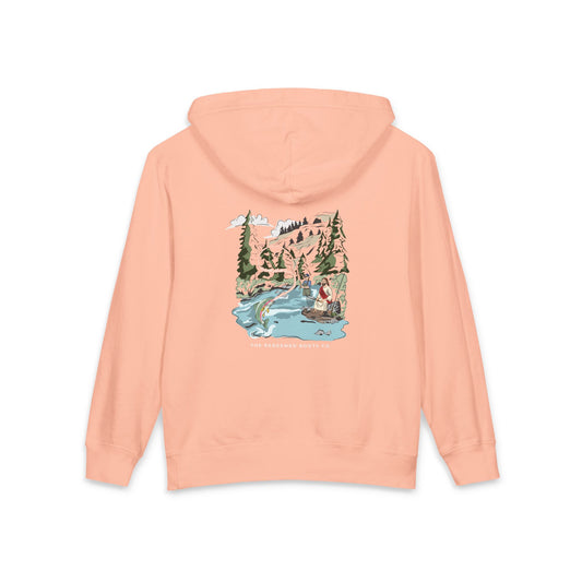 GIRLS NEVER FLY FISH ALONE SWEATSHIRT