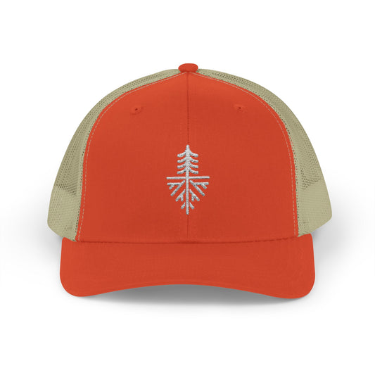 HUNTER ORANGE LOGO TRUCKER HAT