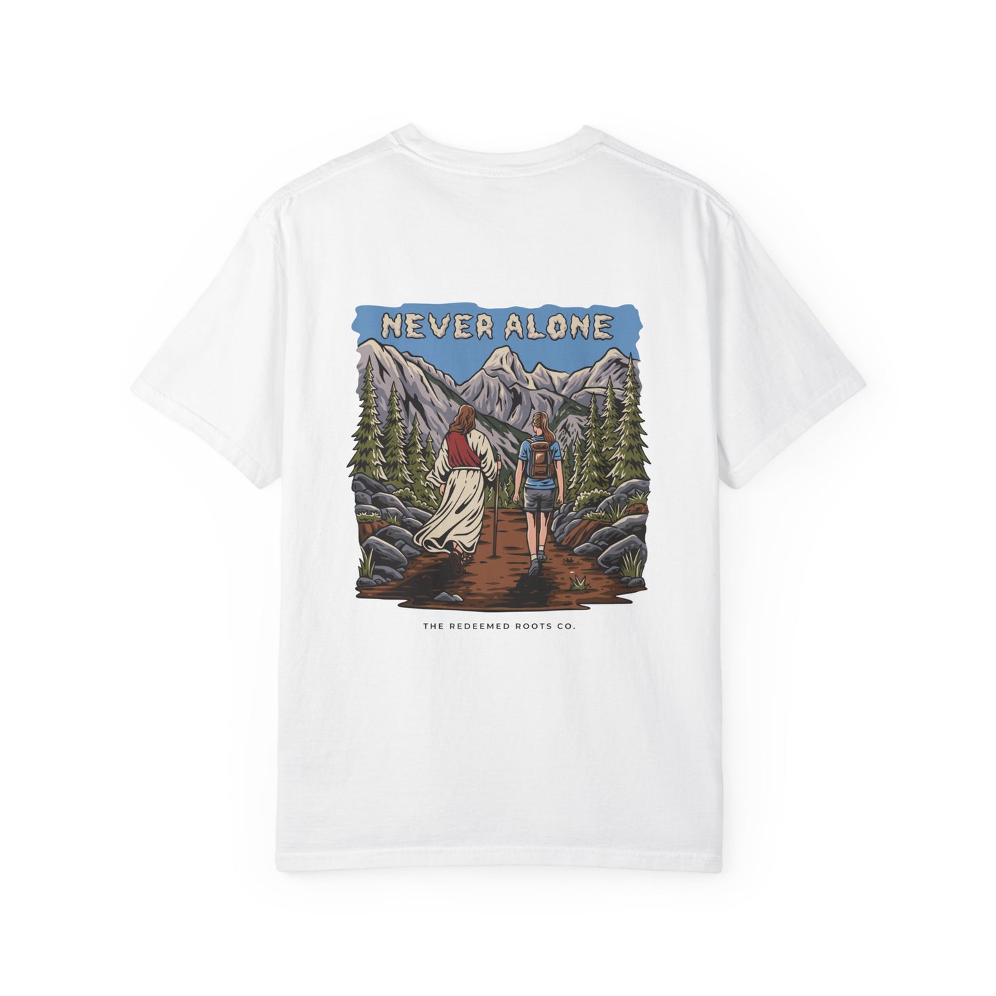 WOMEN NEVER HIKE ALONE T-SHIRT