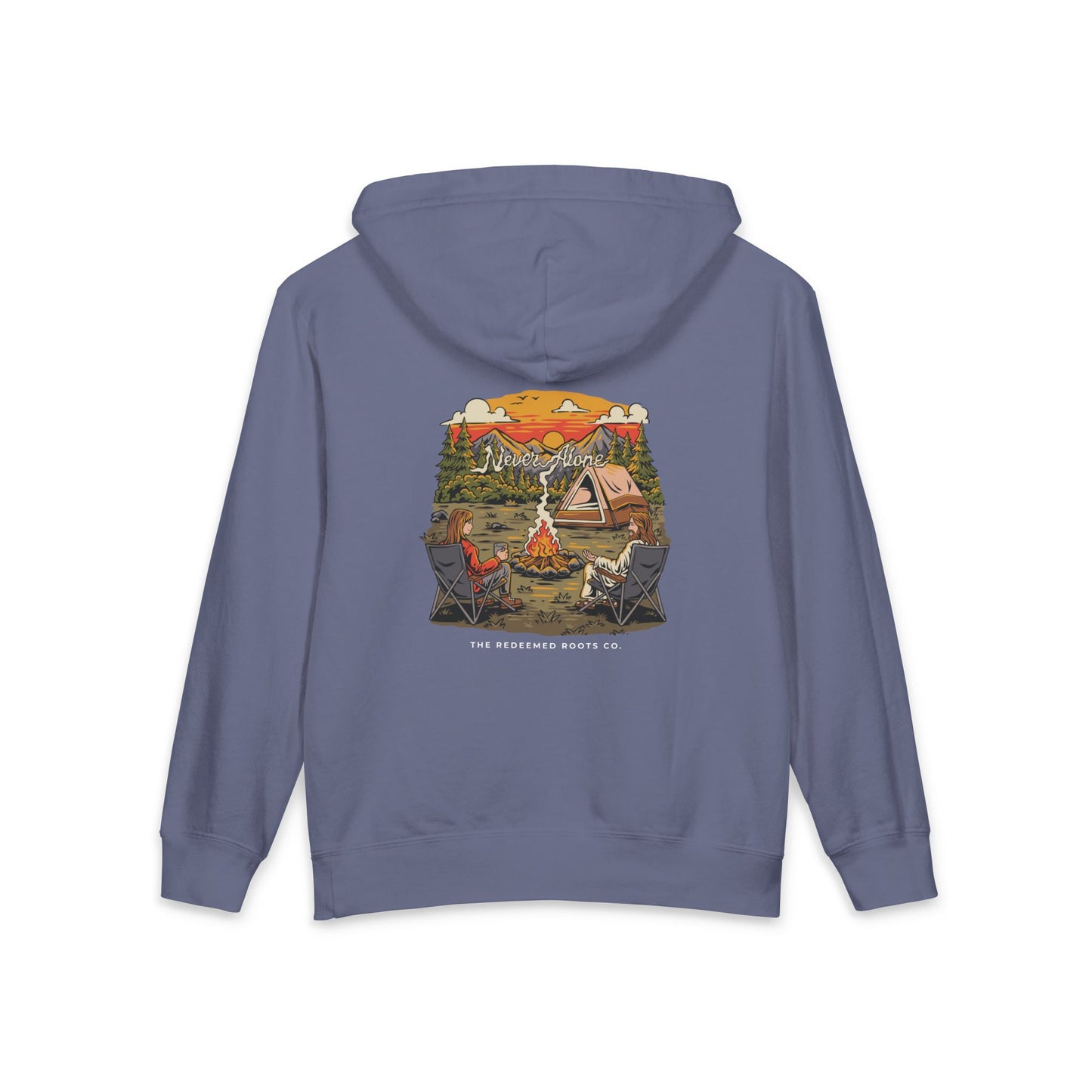 GIRLS NEVER CAMP ALONE SWEATSHIRT