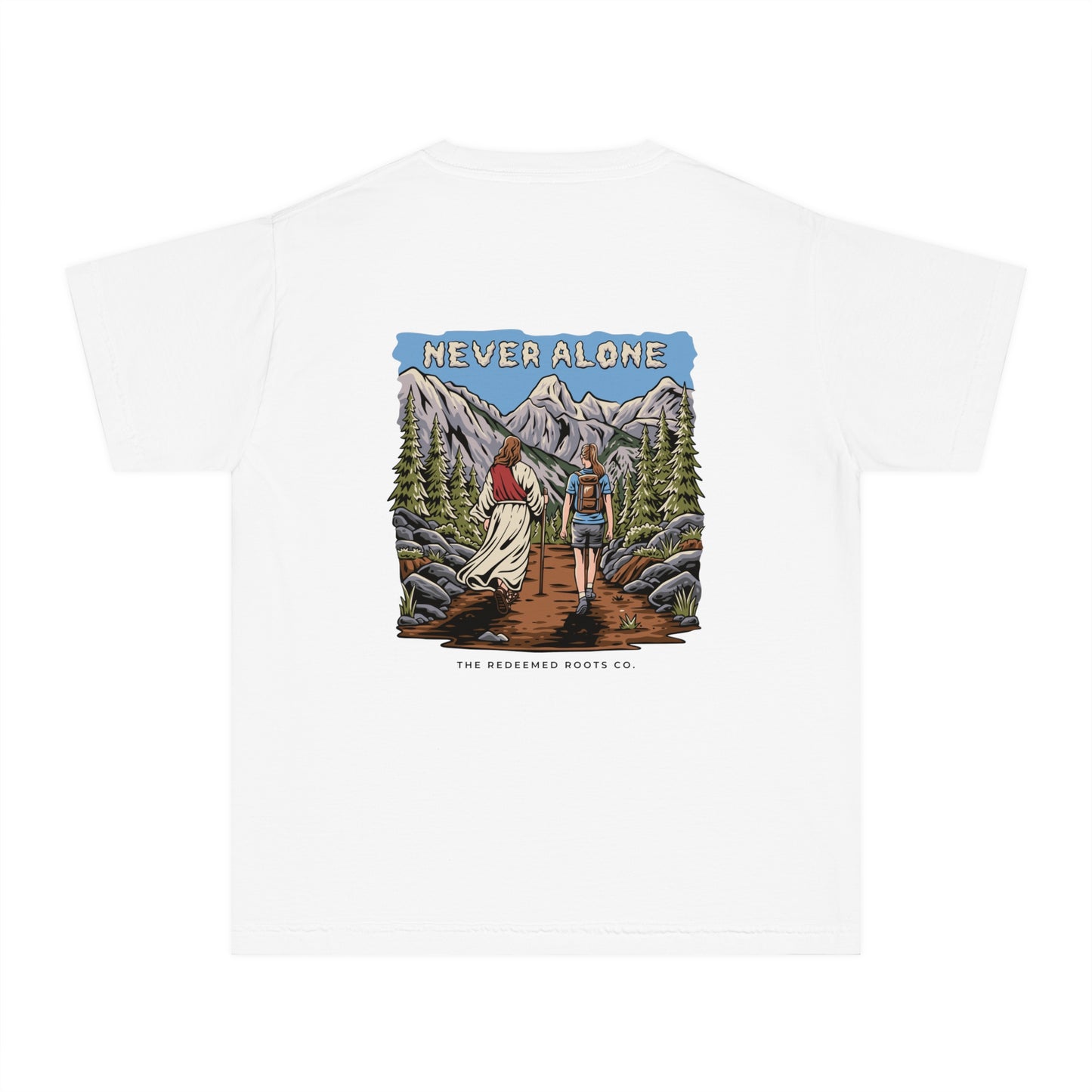GIRLS NEVER HIKE ALONE T-SHIRT