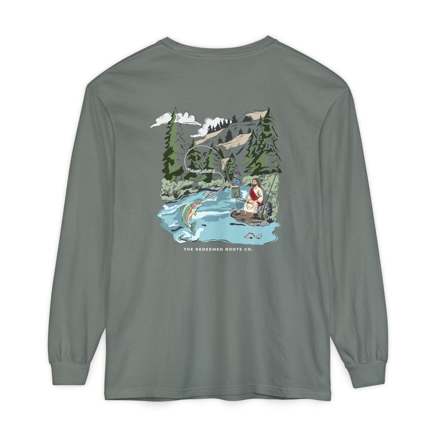 MEN NEVER FLY FISH ALONE LONG SLEEVE