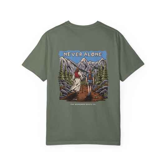 WOMEN NEVER HIKE ALONE T-SHIRT