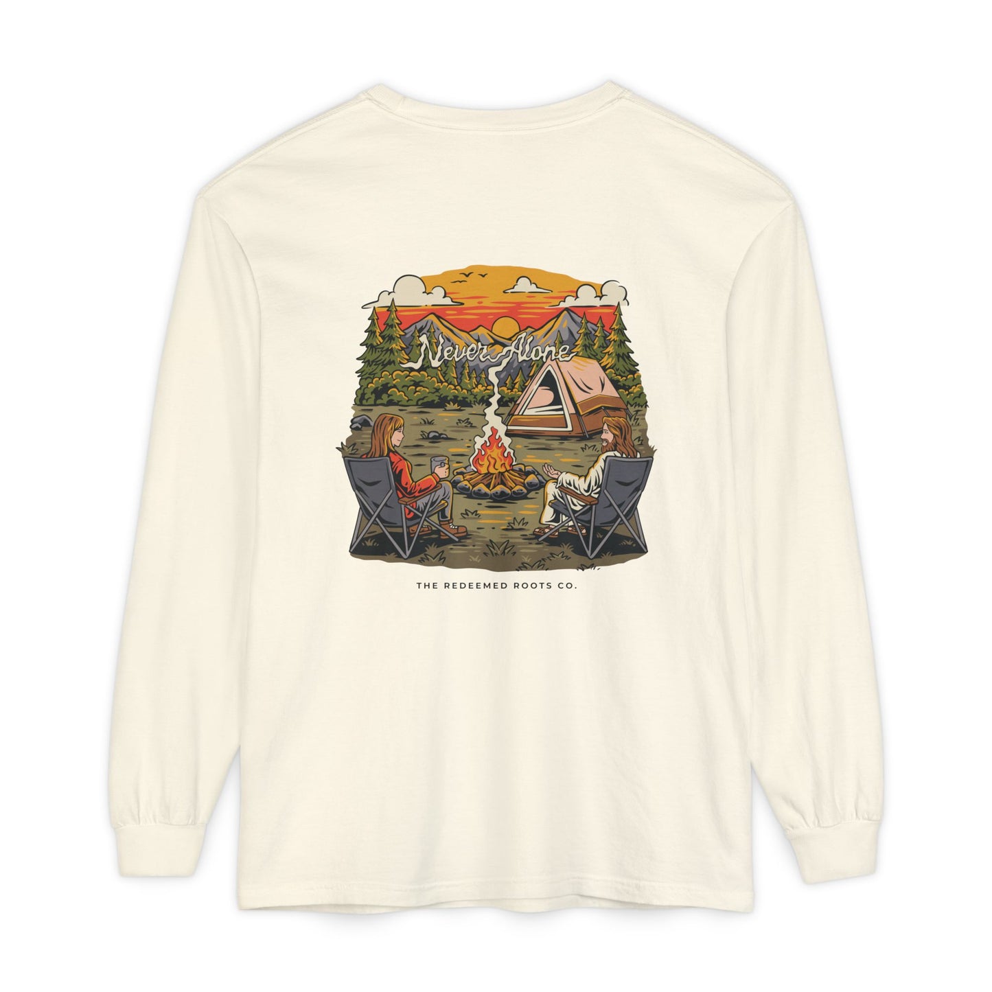 WOMEN NEVER CAMP ALONE LONG SLEEVE