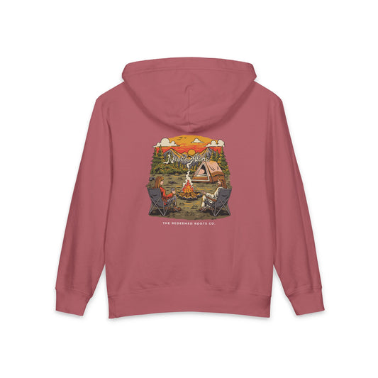 GIRLS NEVER CAMP ALONE SWEATSHIRT