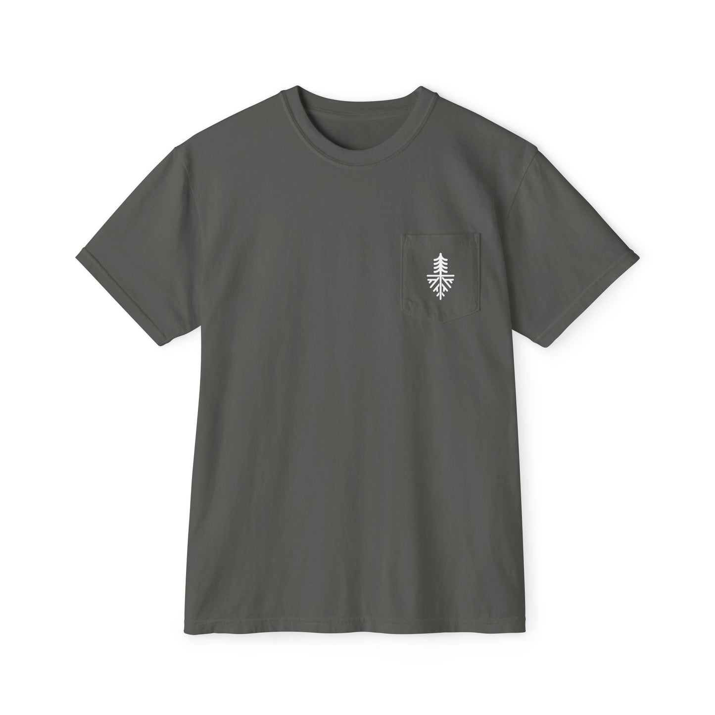MEN NEVER SKI ALONE POCKET TEE