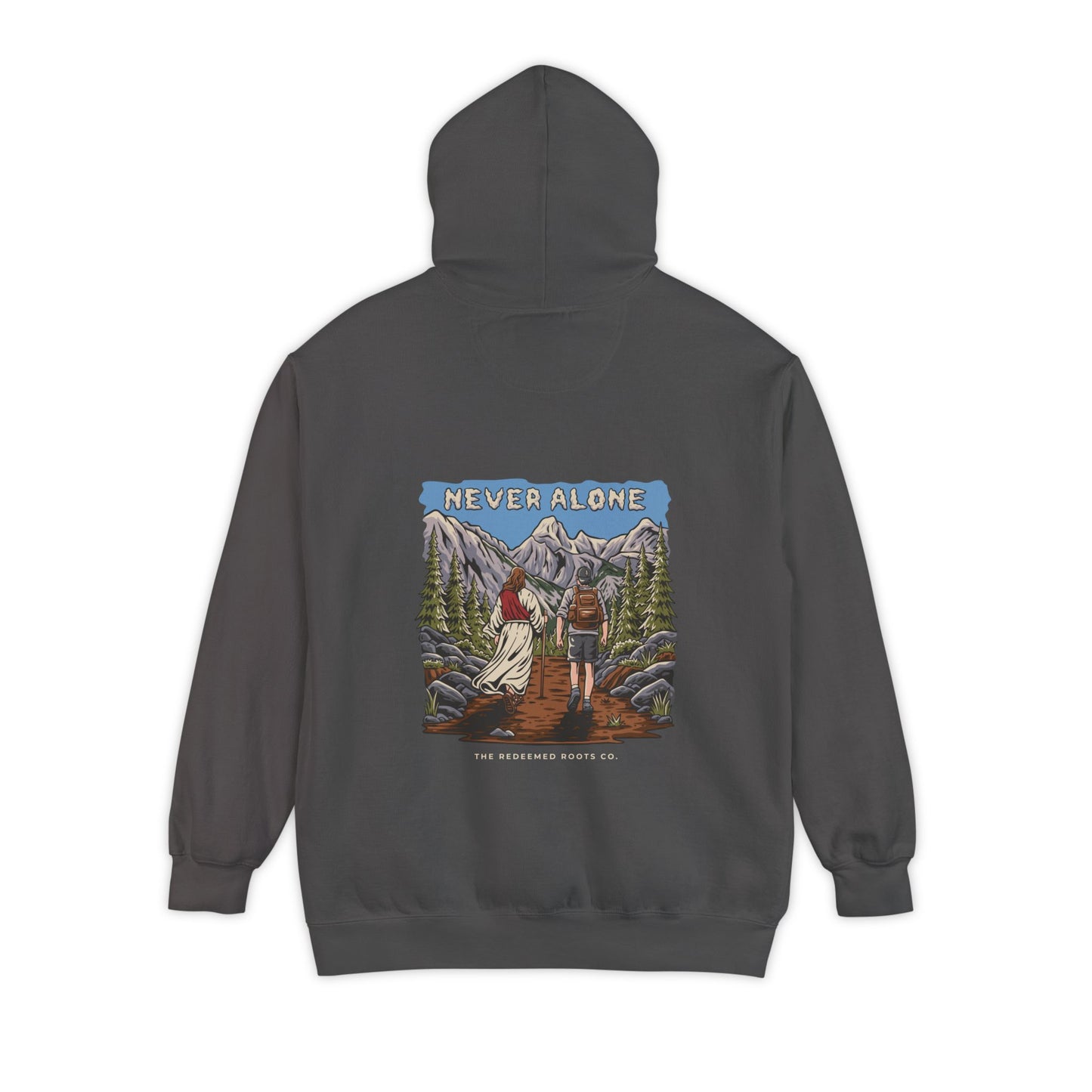 MEN NEVER HIKE ALONE SWEATSHIRT