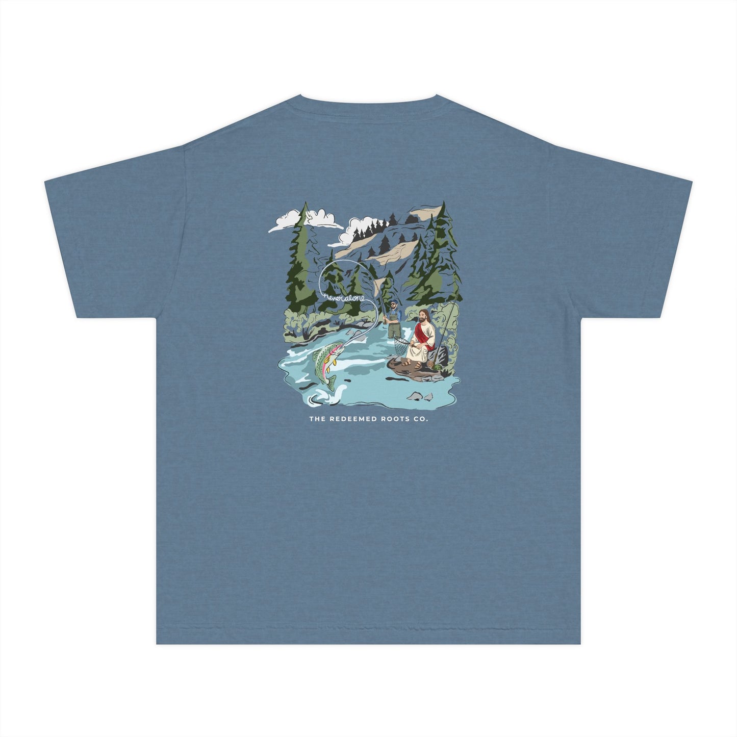 BOYS NEVER FLY FISH ALONE TEE