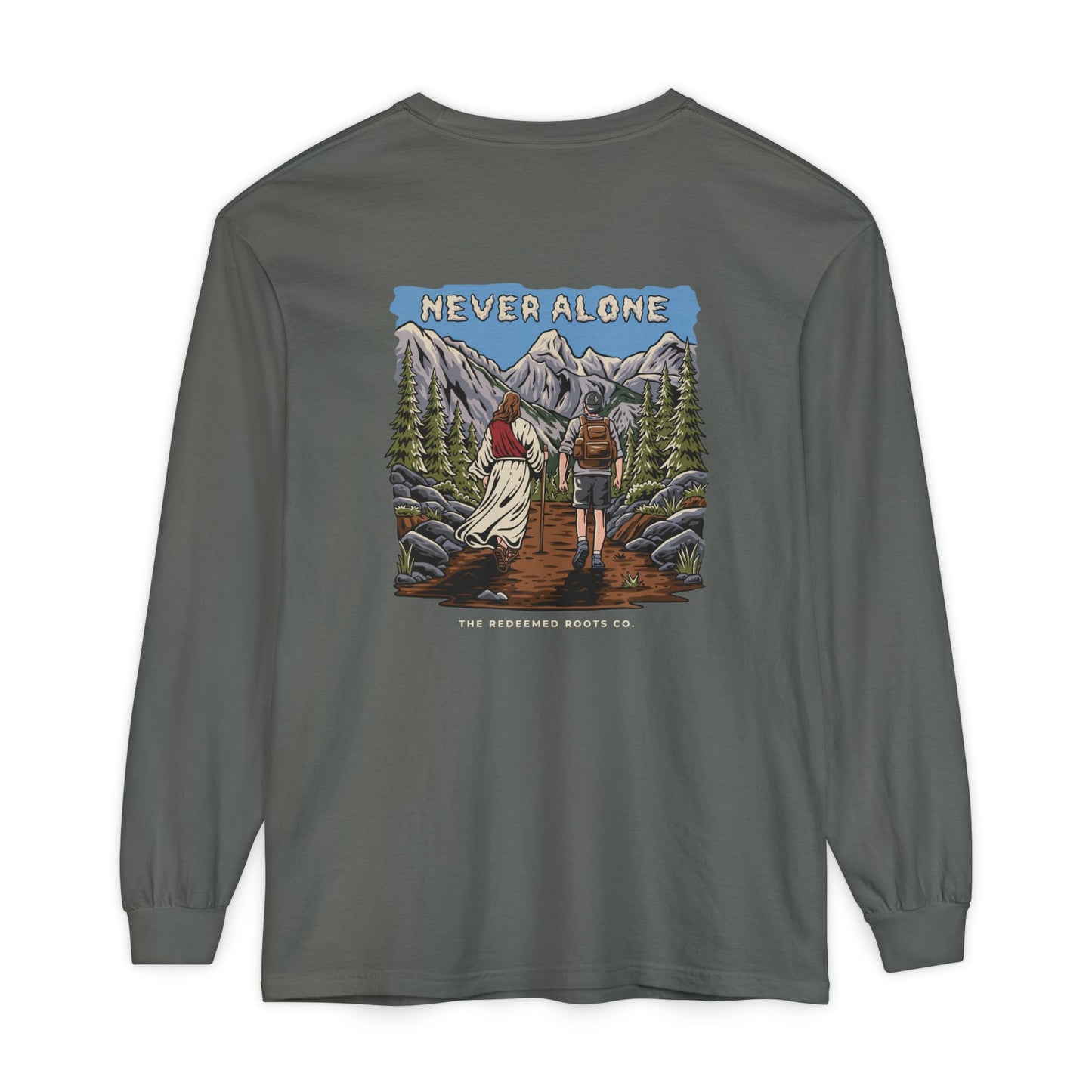 MEN NEVER HIKE ALONE LONG SLEEVE