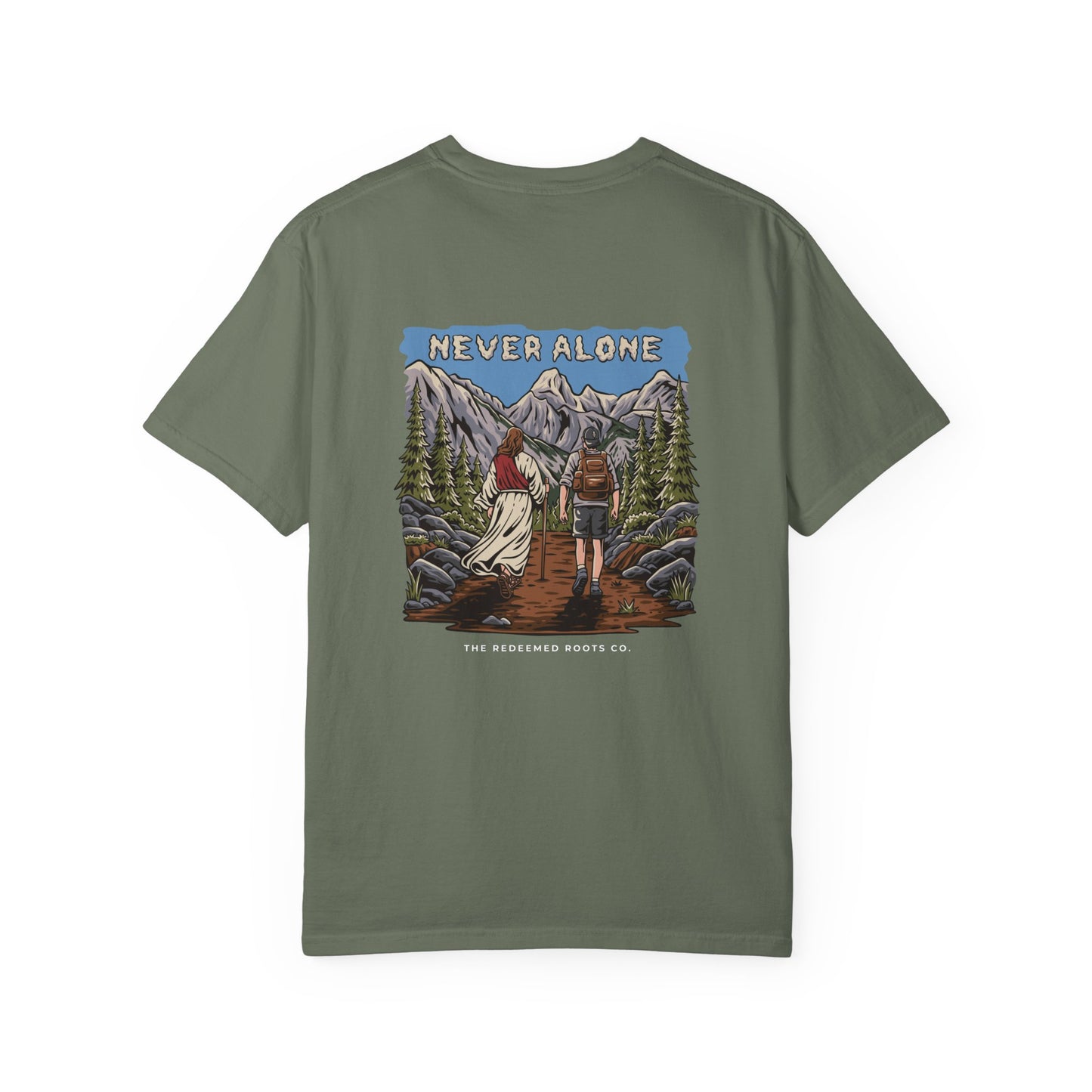 MEN NEVER HIKE ALONE TEE