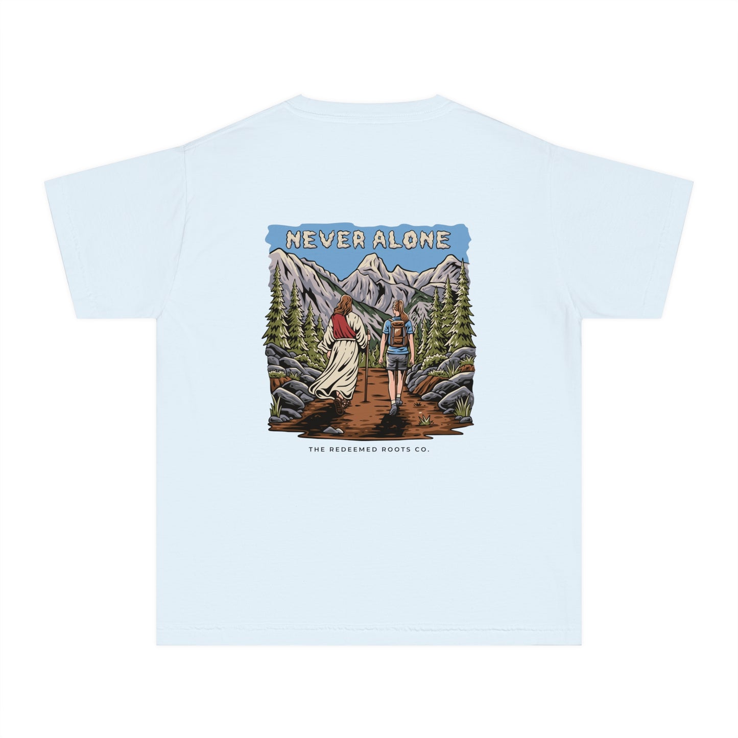 GIRLS NEVER HIKE ALONE T-SHIRT