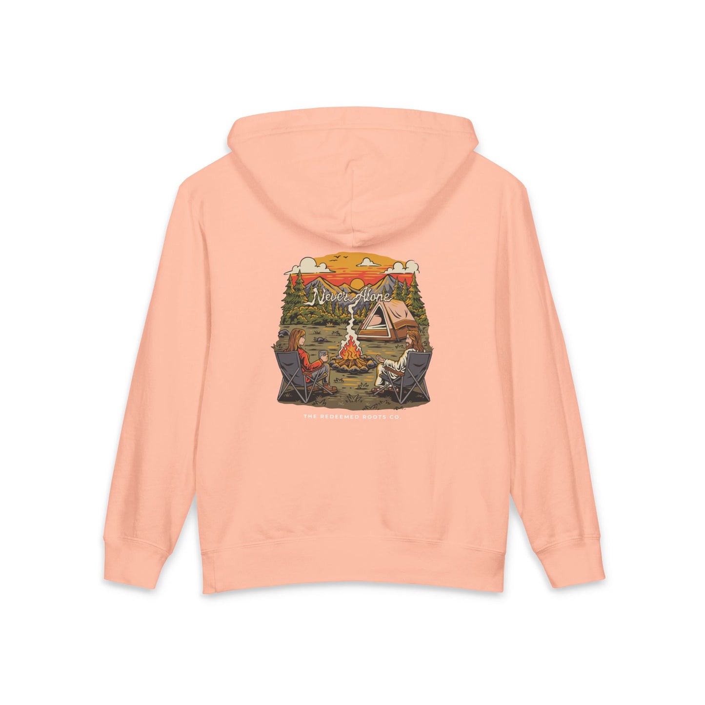 GIRLS NEVER CAMP ALONE SWEATSHIRT