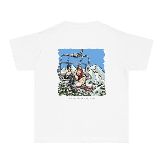 GIRLS NEVER SKI ALONE T-SHIRT