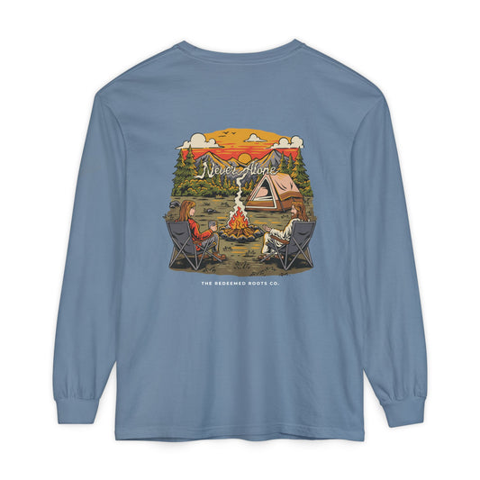 WOMEN NEVER CAMP ALONE LONG SLEEVE