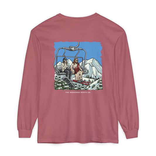WOMEN NEVER SKI ALONE LONG SLEEVE