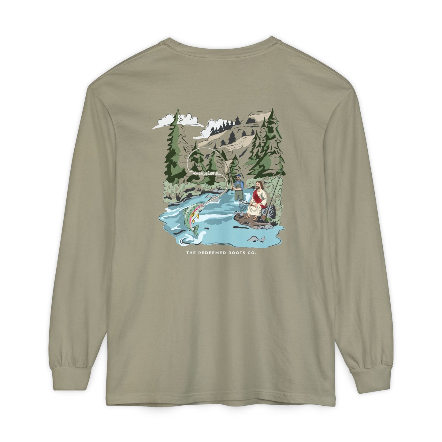 MEN NEVER FLY FISH ALONE LONG SLEEVE