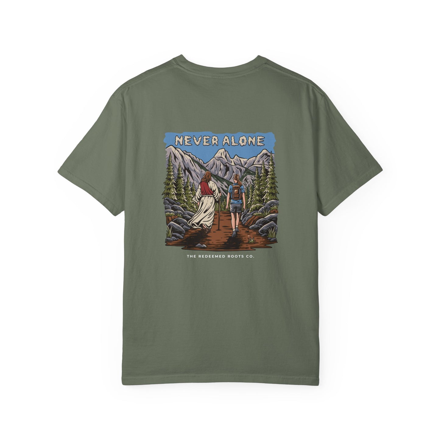 WOMEN NEVER HIKE ALONE T-SHIRT