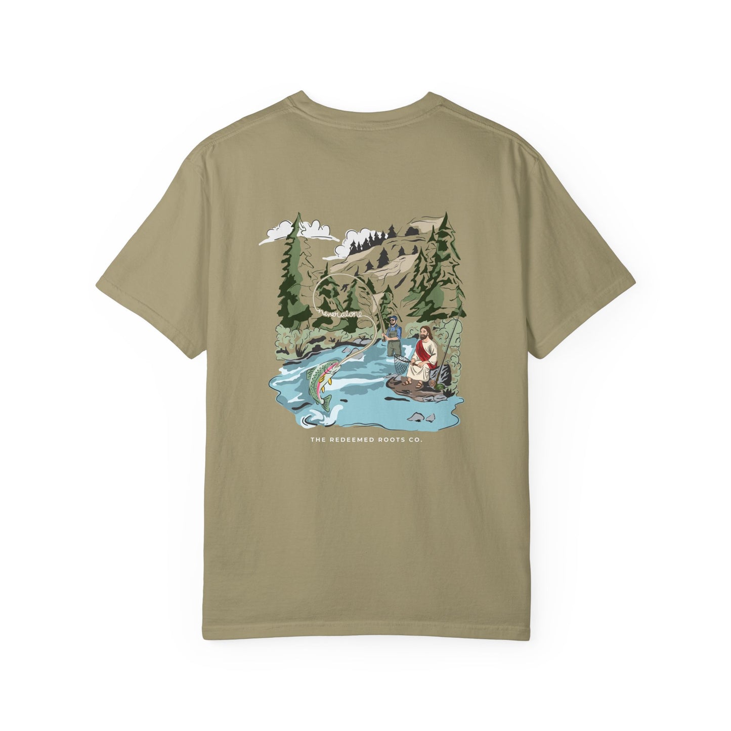 MEN NEVER FLY FISH ALONE TEE