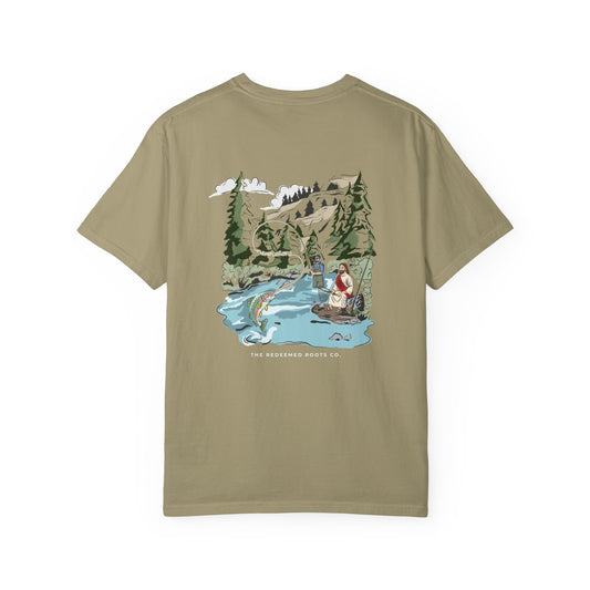 MEN NEVER FLY FISH ALONE TEE