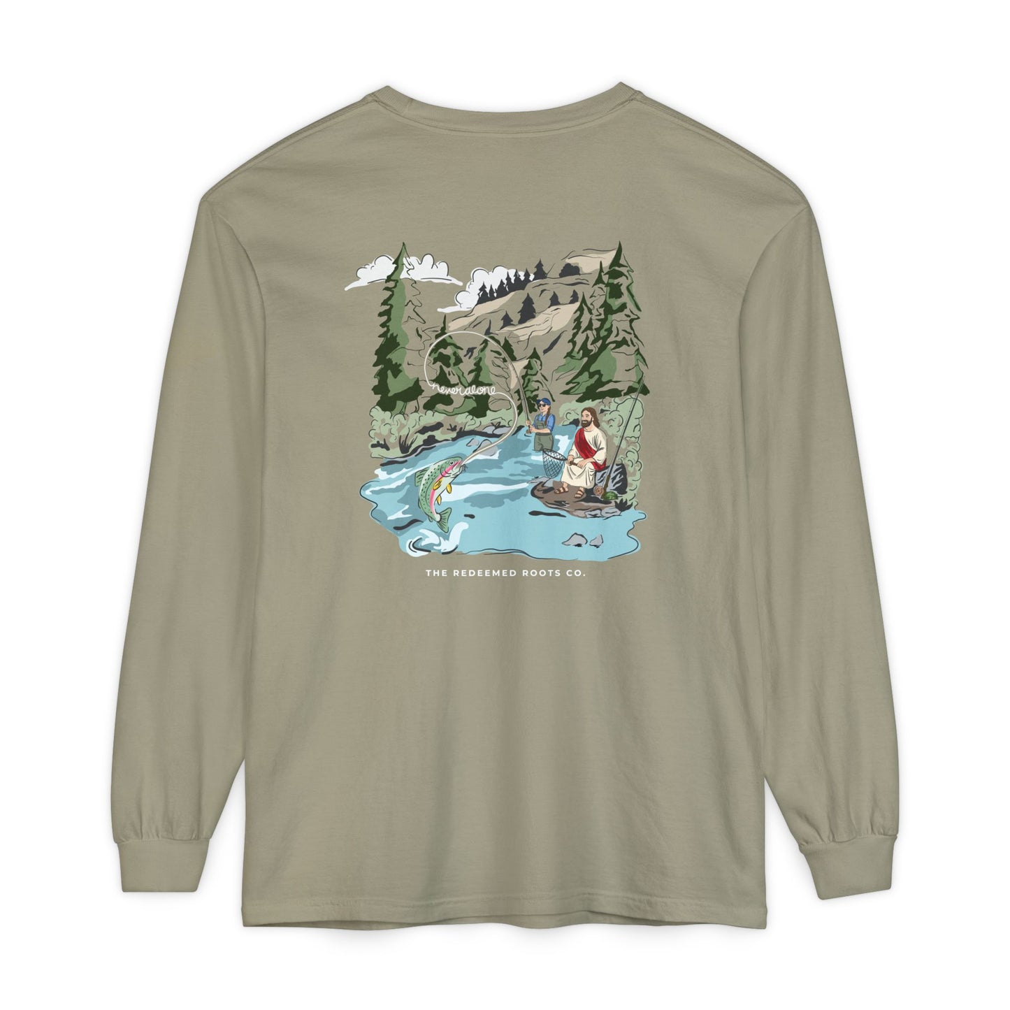 WOMEN NEVER FLY FISH ALONE LONG SLEEVE