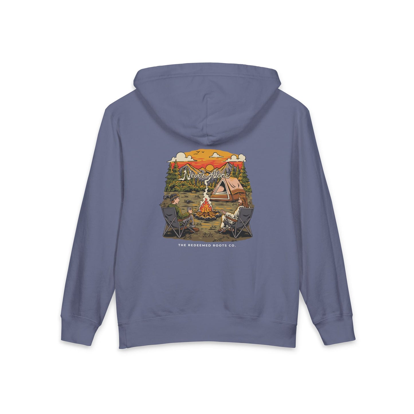 BOYS NEVER CAMP ALONE SWEATSHIRT