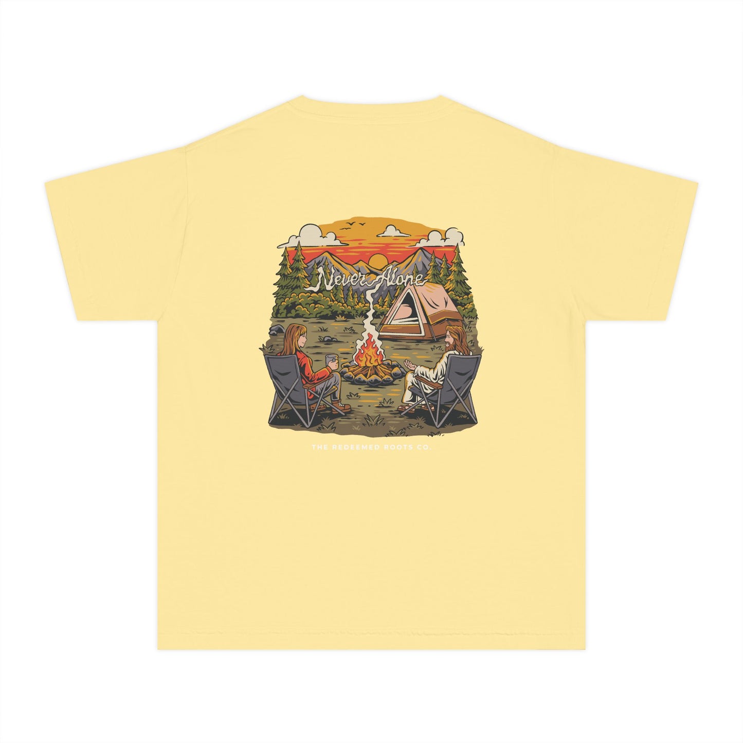 GIRLS NEVER CAMP ALONE T-SHIRT