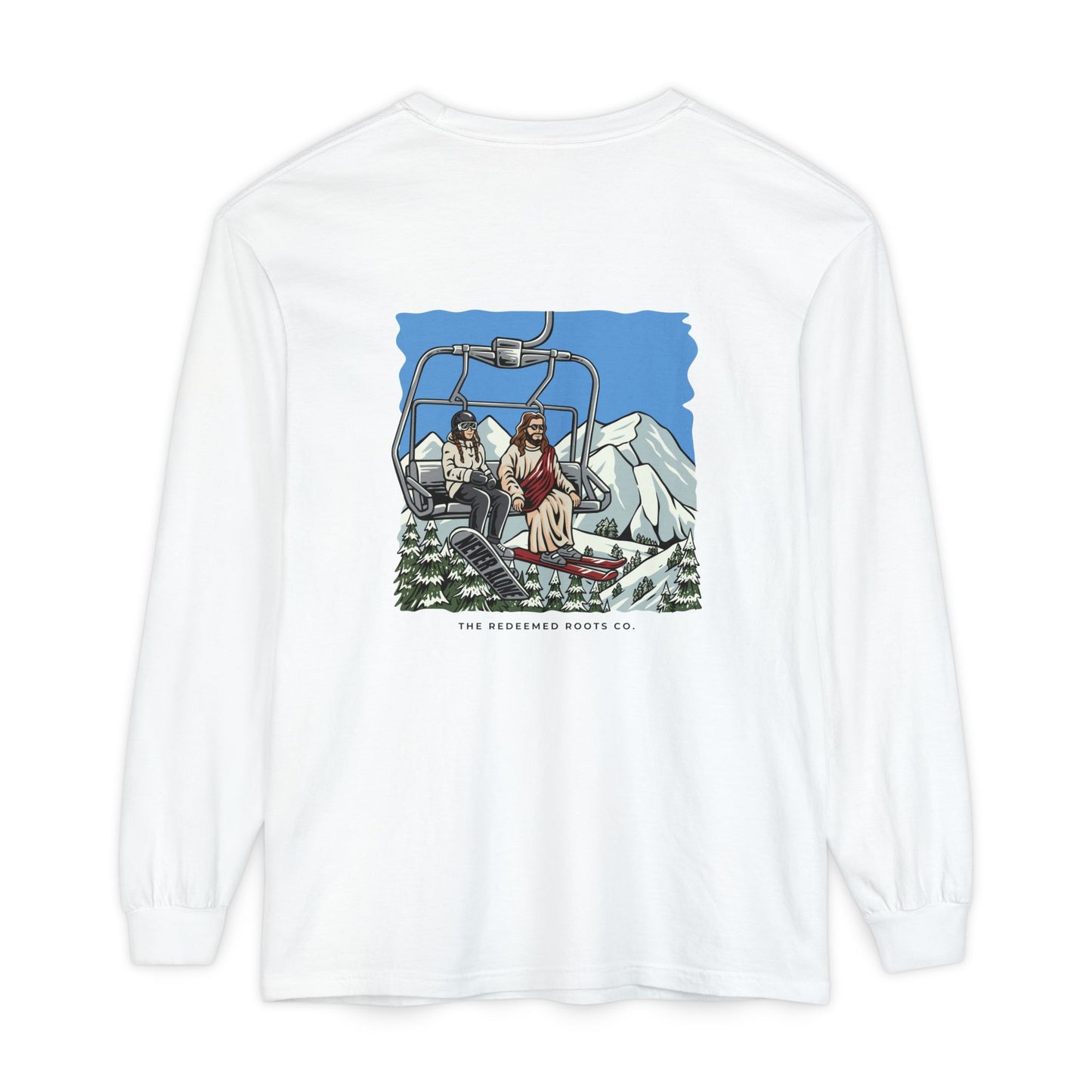 WOMEN NEVER SKI ALONE LONG SLEEVE