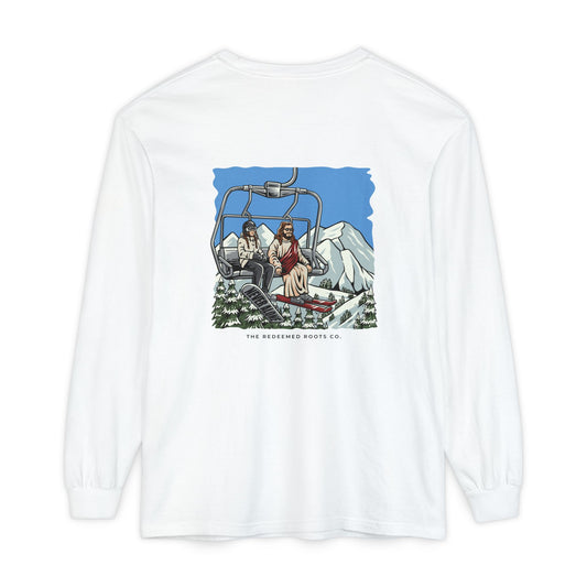 WOMEN NEVER SKI ALONE LONG SLEEVE