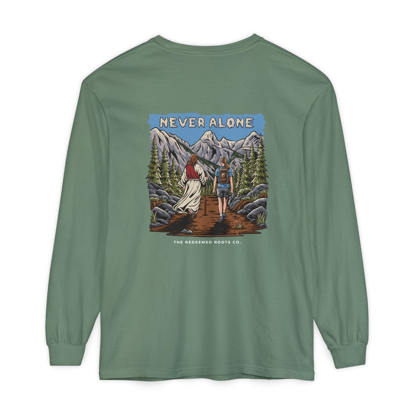 WOMEN NEVER HIKE ALONE LONG SLEEVE