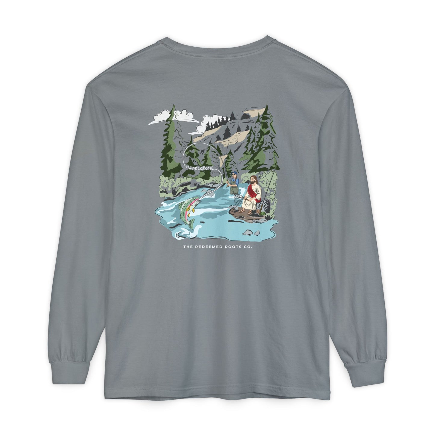 WOMEN NEVER FLY FISH ALONE LONG SLEEVE