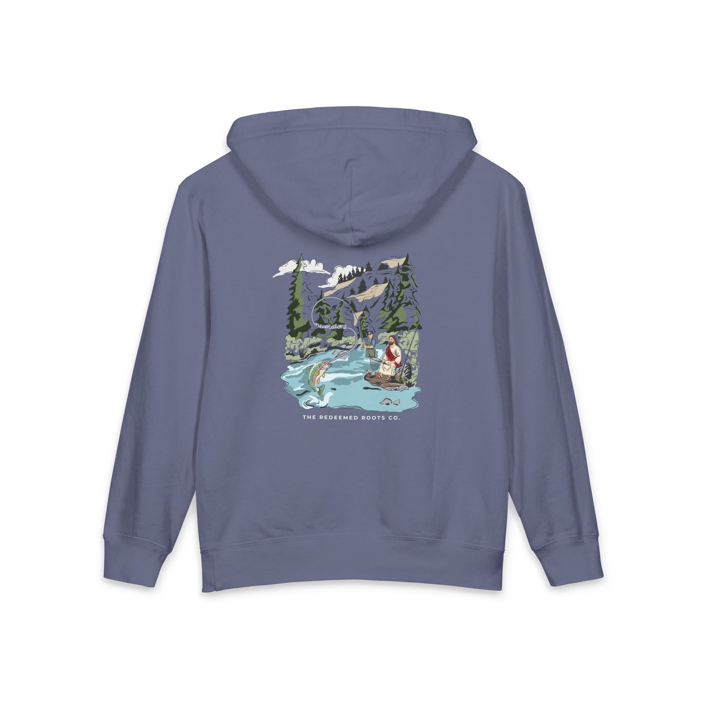 GIRLS NEVER FLY FISH ALONE SWEATSHIRT