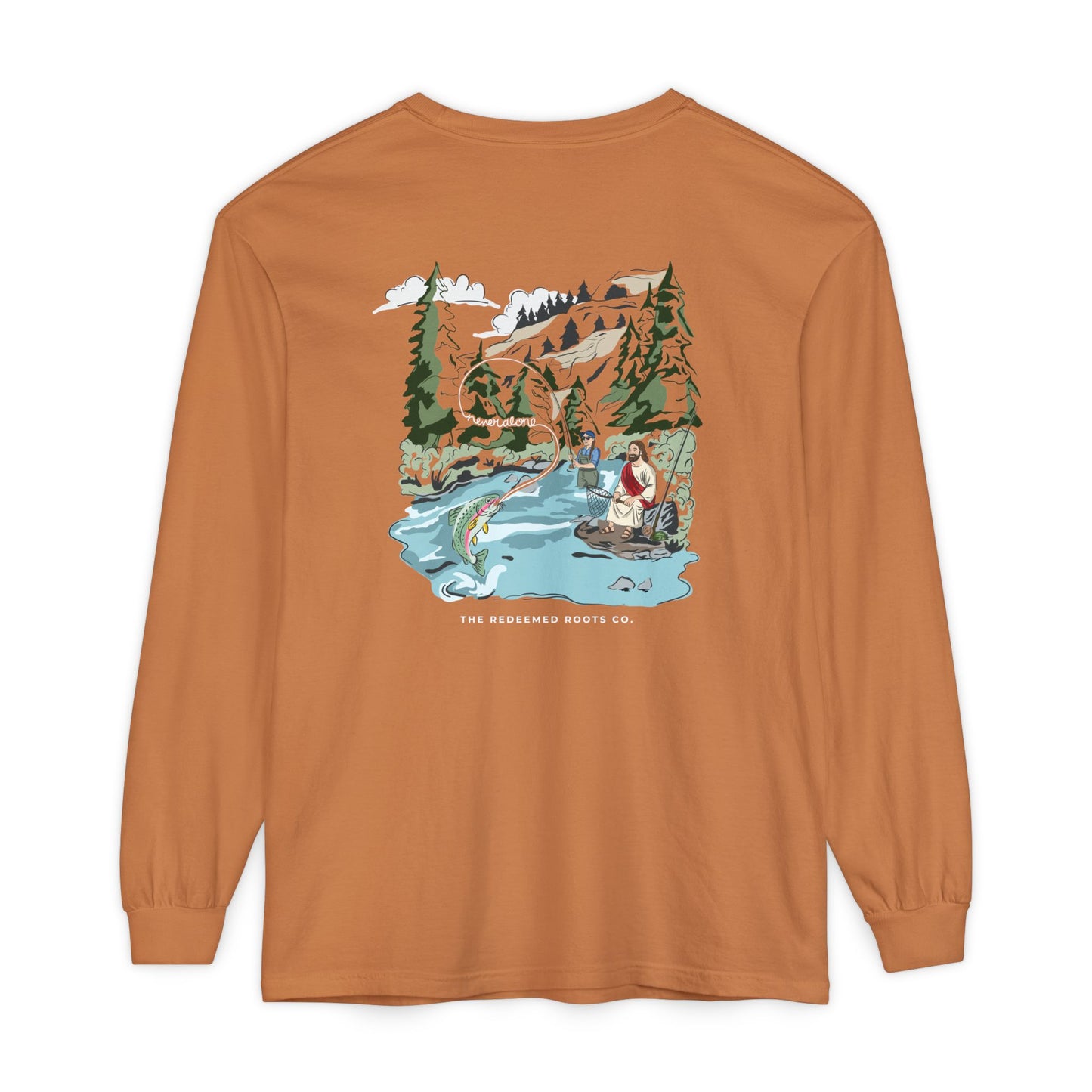 WOMEN NEVER FLY FISH ALONE LONG SLEEVE