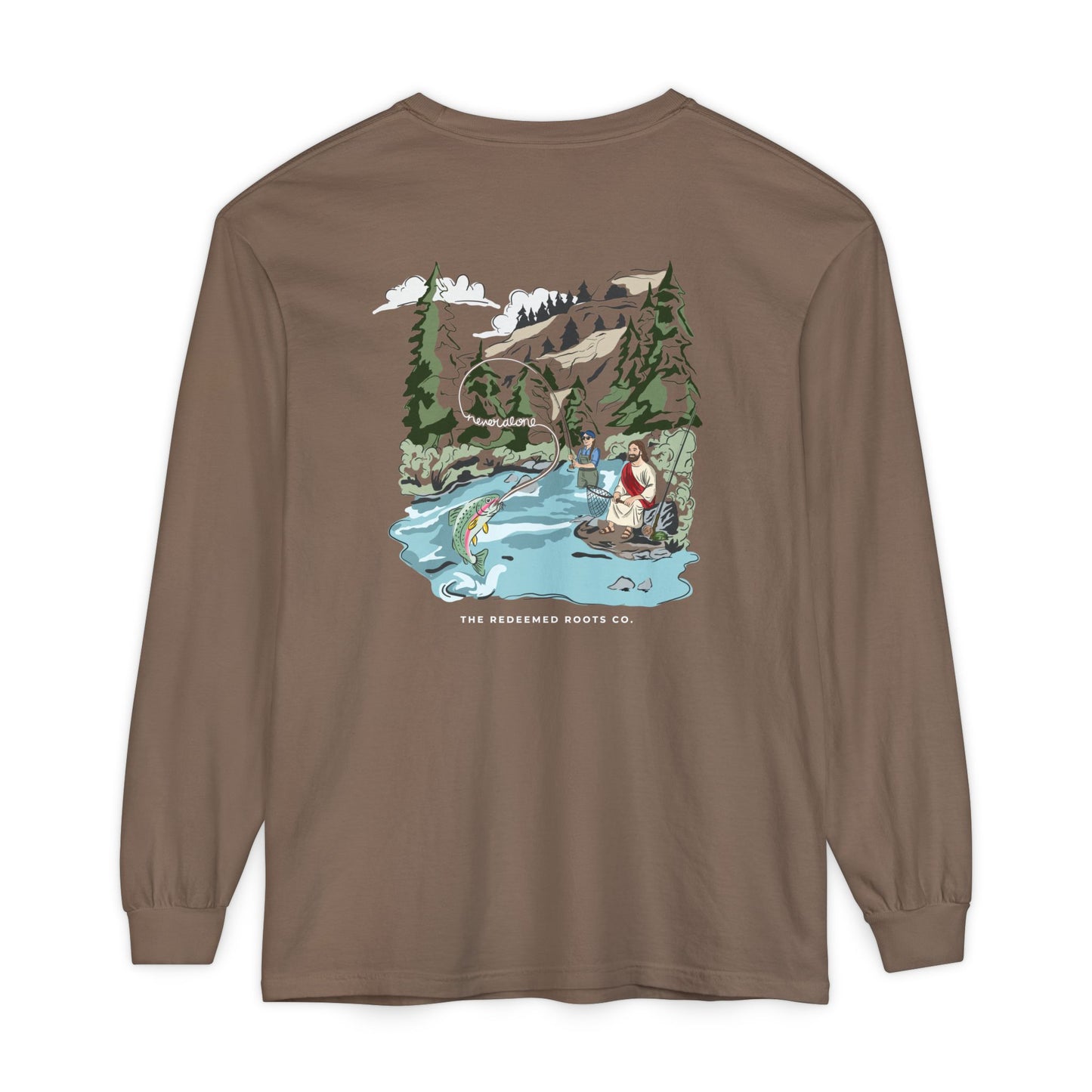 WOMEN NEVER FLY FISH ALONE LONG SLEEVE