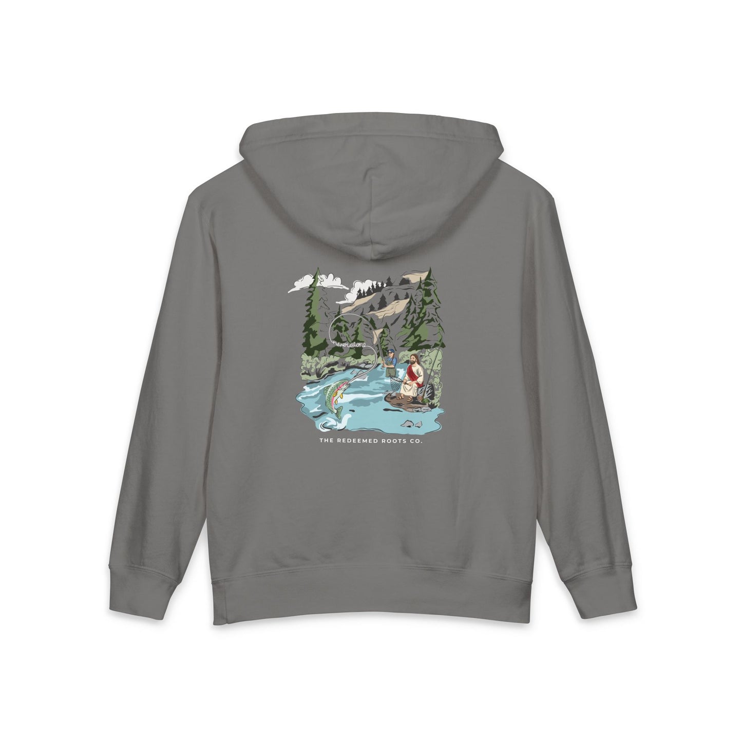 GIRLS NEVER FLY FISH ALONE SWEATSHIRT